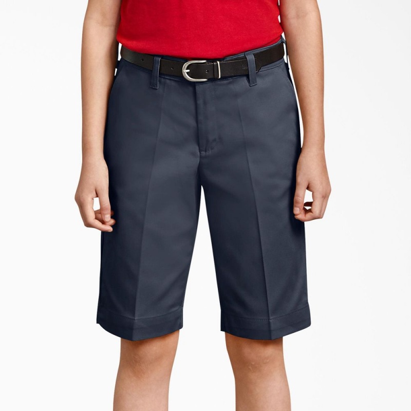 Navy Kids' Dickies Classic Fit Bermuda Shorts | NCT351260