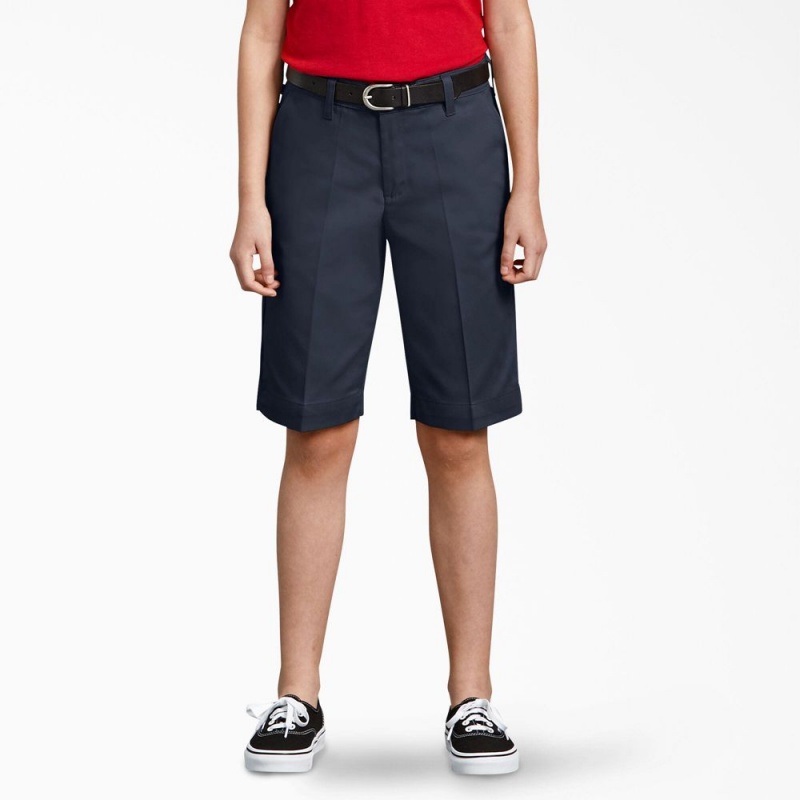 Navy Kids\' Dickies Classic Fit Bermuda Shorts | NCT351260