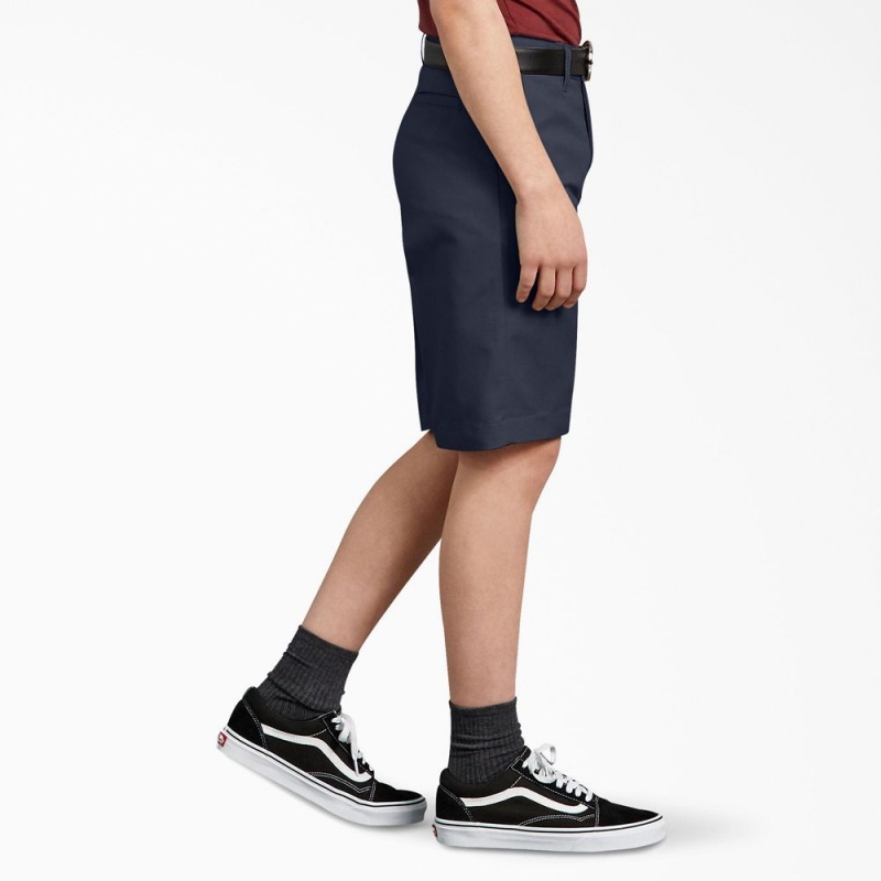 Navy Kids' Dickies Classic Fit Shorts | RWX518934