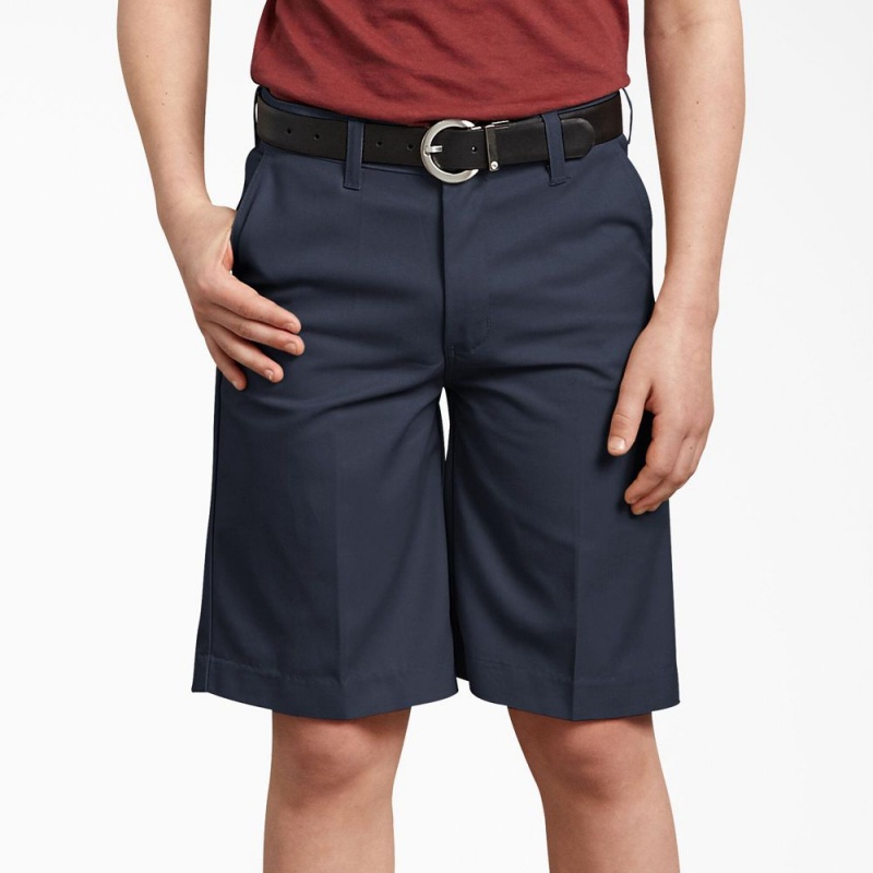 Navy Kids' Dickies Classic Fit Shorts | RWX518934