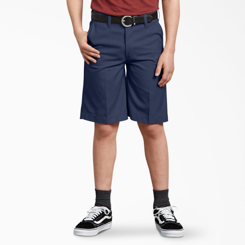 Navy Kids\' Dickies Husky Classic Fit Shorts | AFE504178