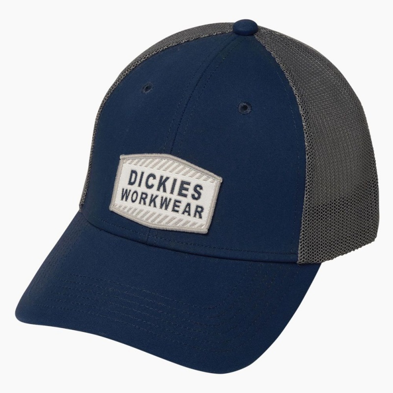 Navy Men\'s Dickies Cooling Workwear Cap | JTF941835