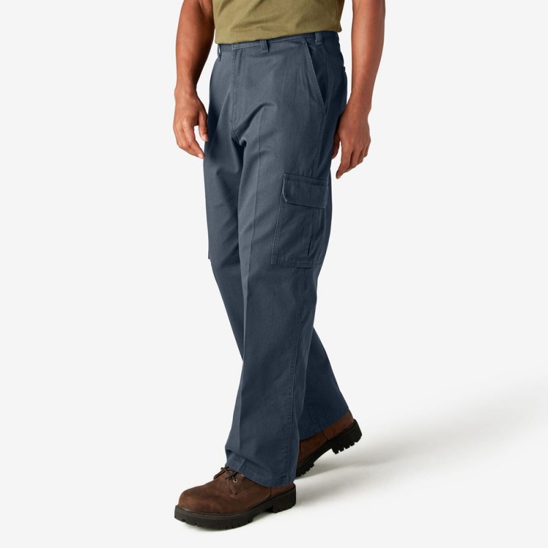 Navy Men's Dickies Loose Fit Cargo Pants | LYN482135