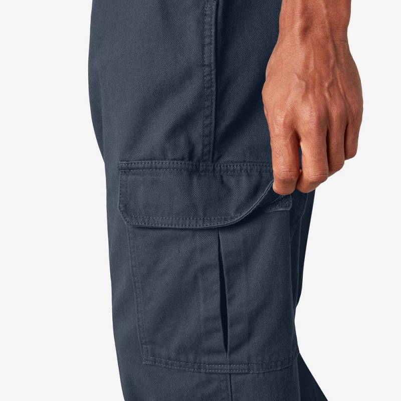 Navy Men's Dickies Loose Fit Cargo Pants | LYN482135