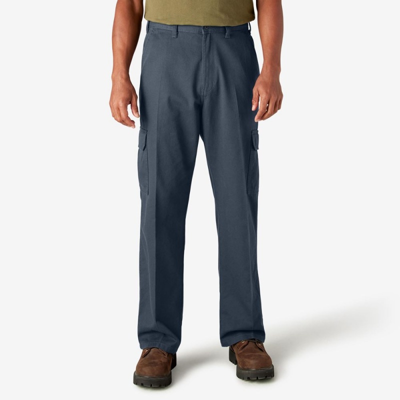 Navy Men\'s Dickies Loose Fit Cargo Pants | LYN482135