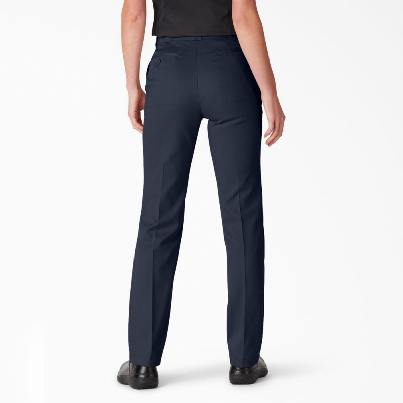 Navy Women's Dickies FLEX Original Fit Work Pants | WMG438750