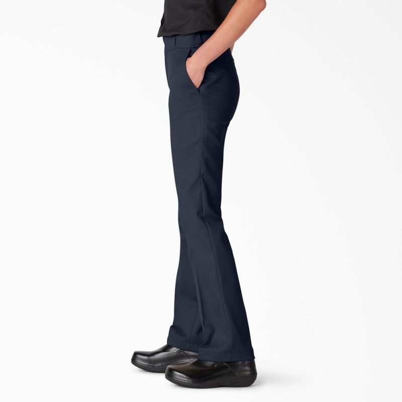 Navy Women's Dickies FLEX Original Fit Work Pants | WMG438750