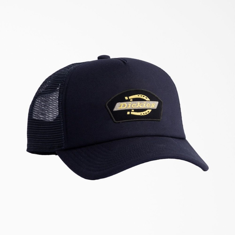 Navy Women\'s Dickies Mid Pro Foam Trucker Hat | DUN705829