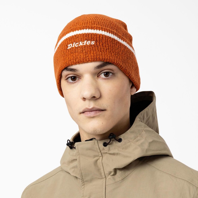 Orange Men's Dickies Chalkville Beanie | LAD210658