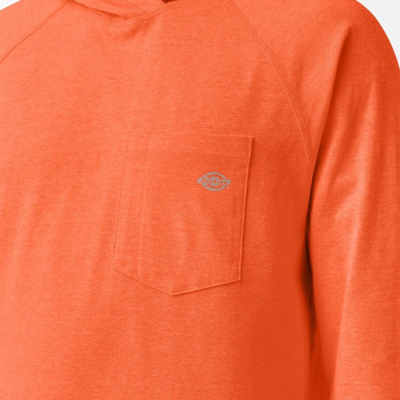 Orange Men's Dickies Cooling Performance Sun Hoodie | CTH065142