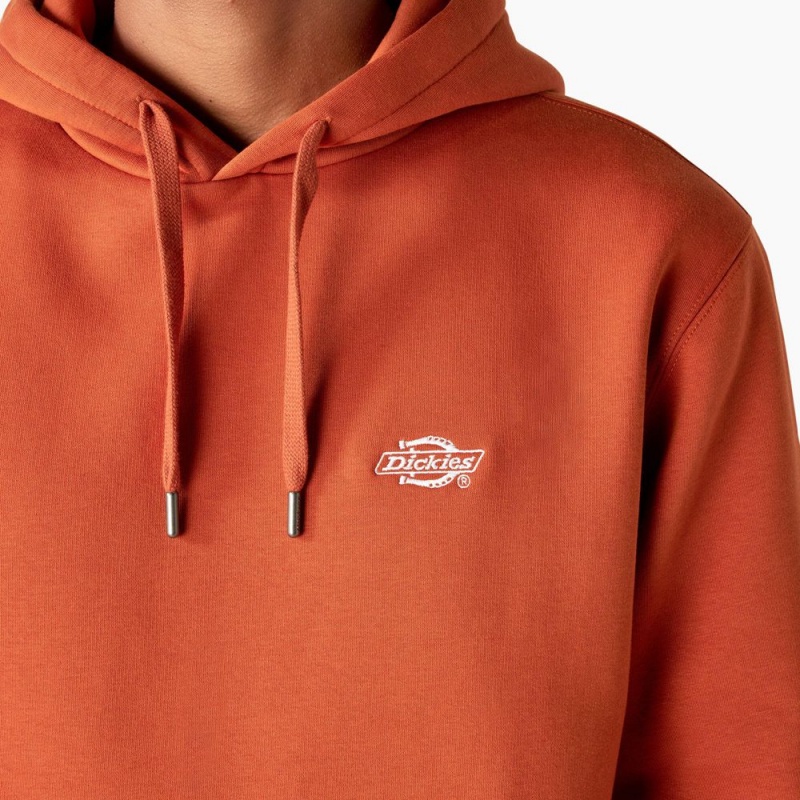 Orange Men's Dickies Summerdale Hoodie | KAM046892