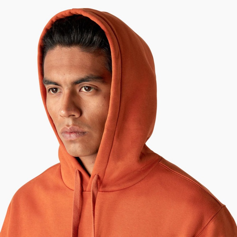 Orange Men's Dickies Summerdale Hoodie | KAM046892