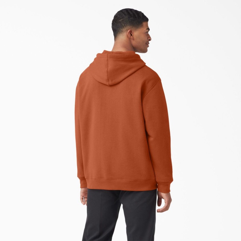 Orange Men's Dickies Uniontown Hoodie | WYD287645