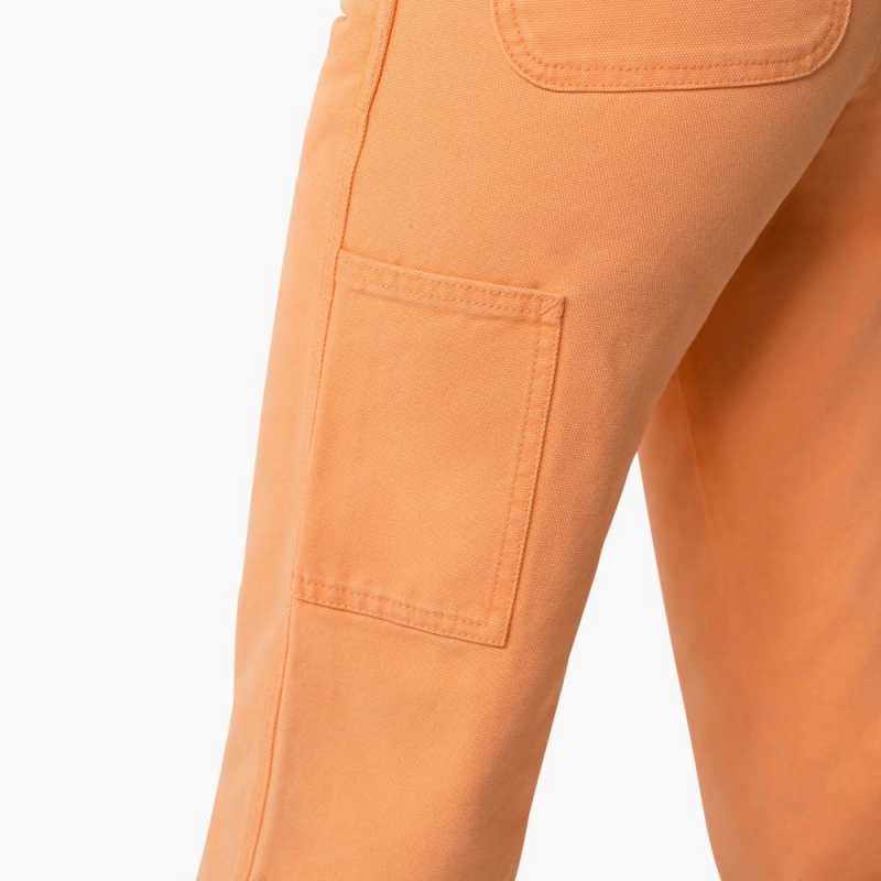 Orange Women's Dickies Regular Fit Duck Pants | YFO395678