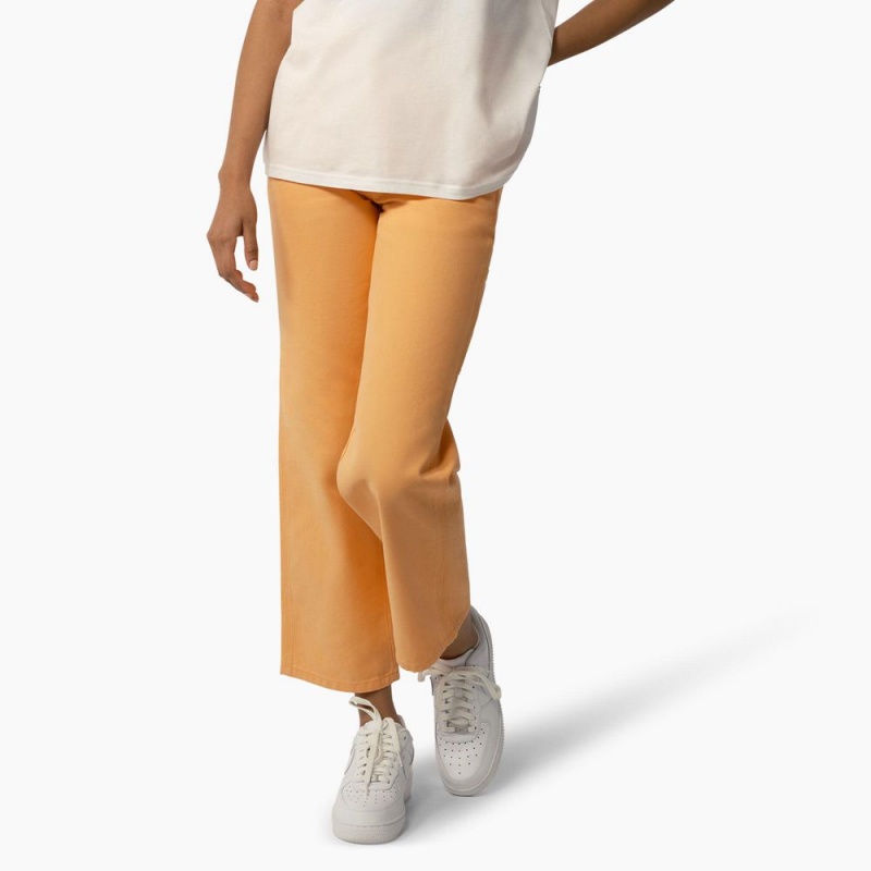 Orange Women\'s Dickies Regular Fit Duck Pants | YFO395678