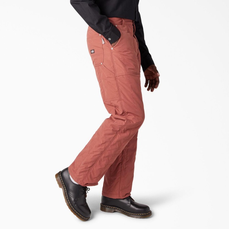 Pink Men's Dickies Premium Collection Quilted Utility Pants | CKN596471