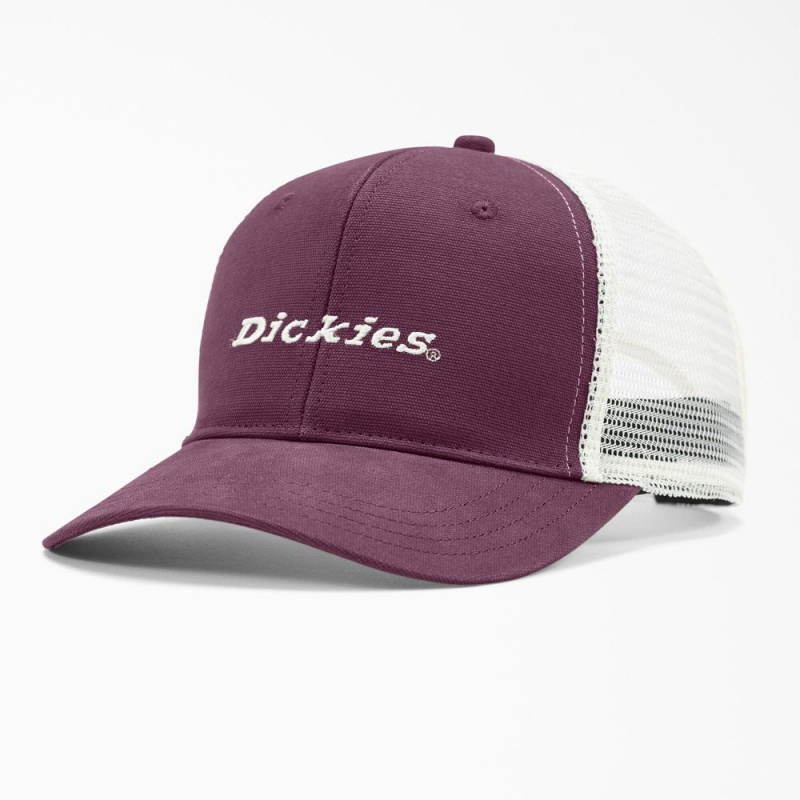 Purple Men\'s Dickies Two-Tone Trucker Cap | VPK951247