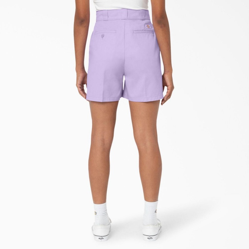 Purple Women's Dickies Phoenix Shorts | MZH194573