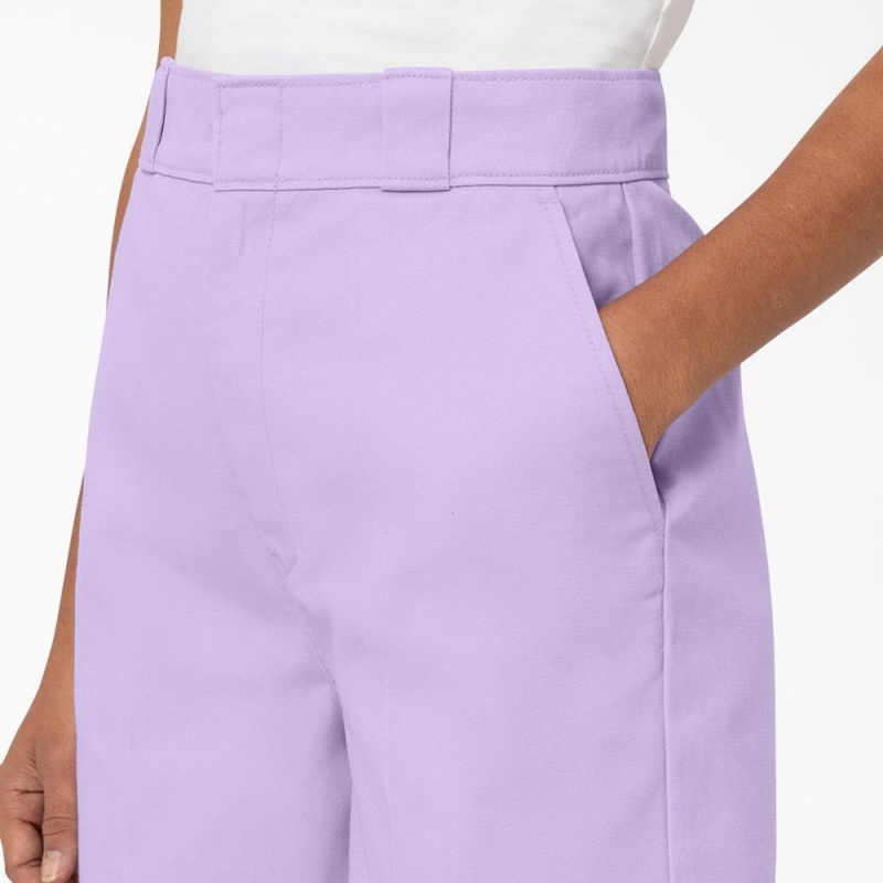 Purple Women's Dickies Phoenix Shorts | MZH194573