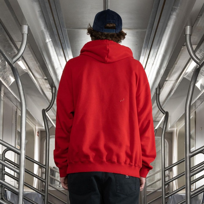 Red Men's Dickies Jake Hayes Graphic Hoodie | WSV289645