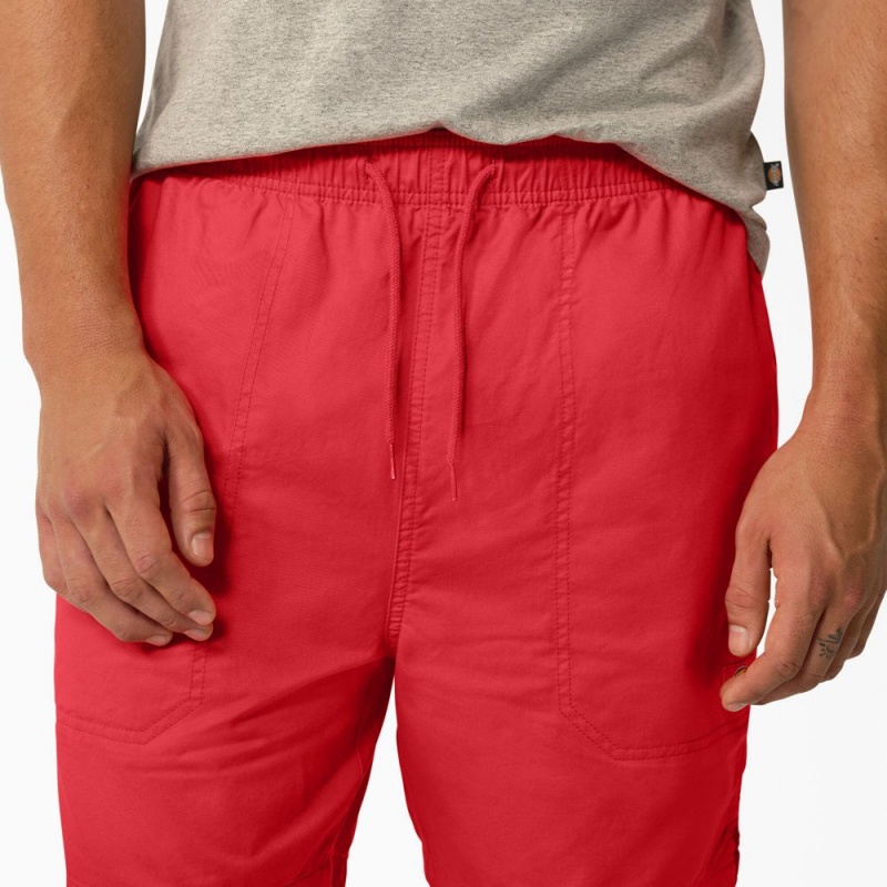 Red Men's Dickies Pelican Rapids Relaxed Fit Shorts | ROA709264