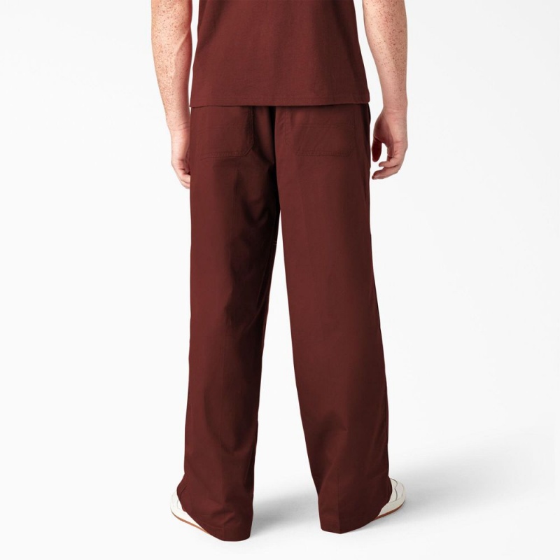 Red Men's Dickies Skateboarding Summit Relaxed Fit Chef Pants | ACR943721