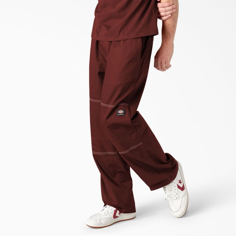 Red Men's Dickies Skateboarding Summit Relaxed Fit Chef Pants | ACR943721