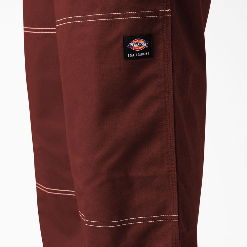 Red Men's Dickies Skateboarding Summit Relaxed Fit Chef Pants | ACR943721