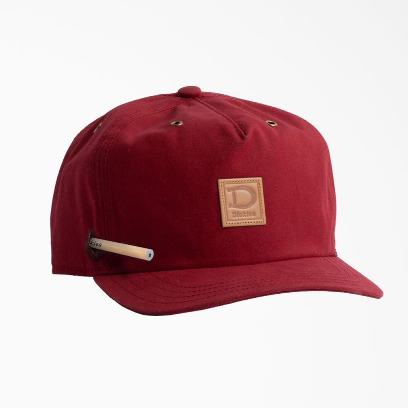 Red Women\'s Dickies Waxed Canvas Hat | YLU304965