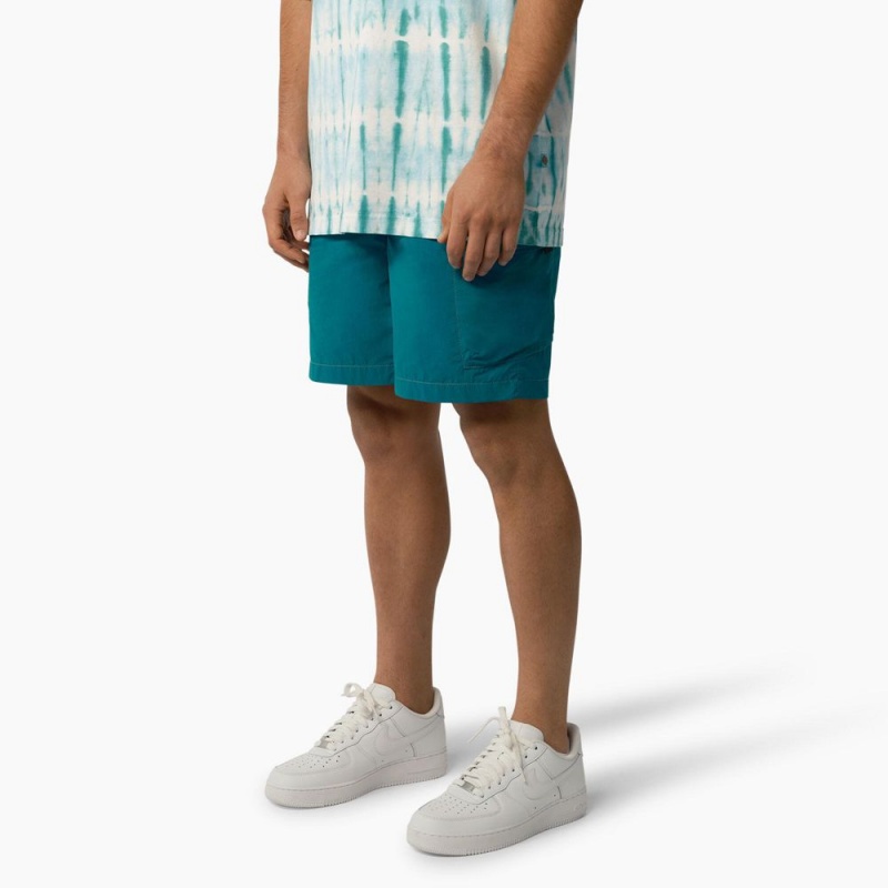 Turquoise Men's Dickies Jackson Regular Fit Cargo Shorts | UKC576943