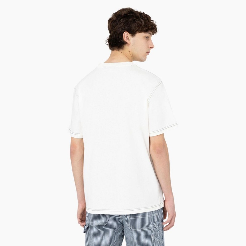 White Men's Dickies Beavertown Short Sleeve T-Shirt | MFY824519