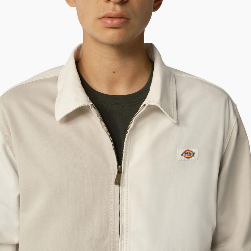 White Men's Dickies Eddyville Jacket | KRM804619