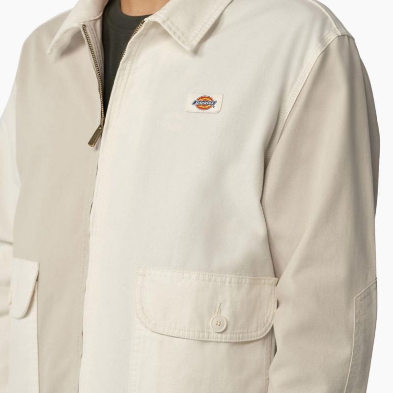 White Men's Dickies Eddyville Jacket | KRM804619