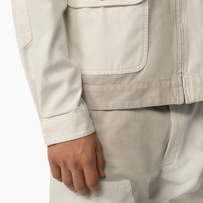 White Men's Dickies Eddyville Jacket | KRM804619