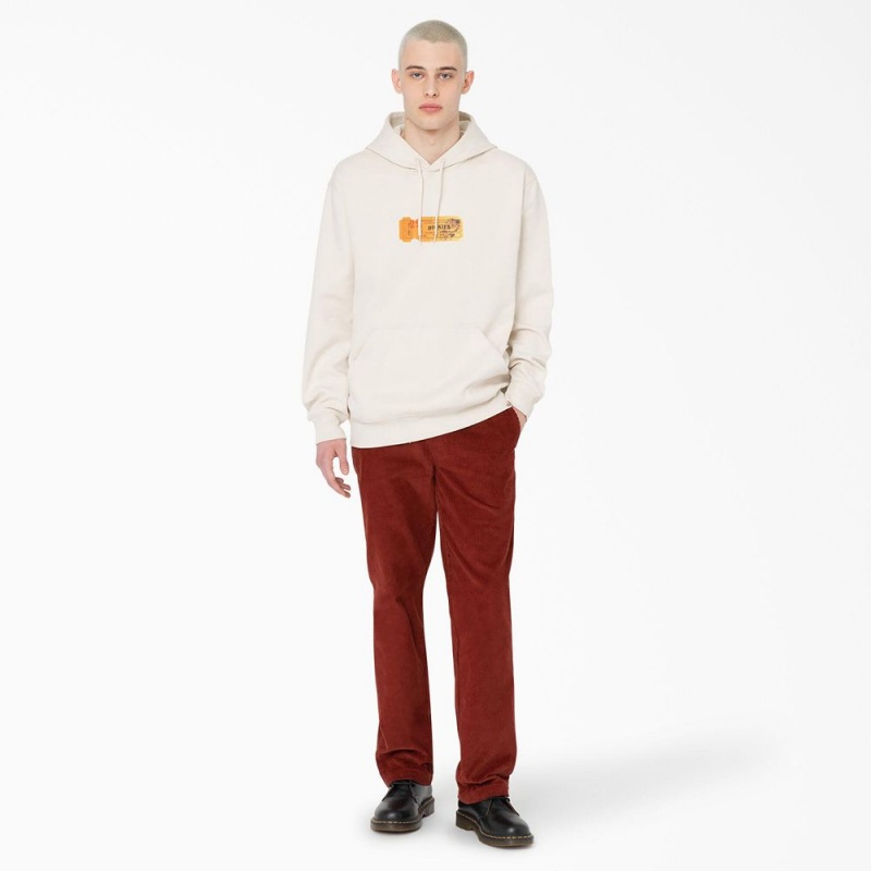 White Men's Dickies Paxico Graphic Hoodie | VXK528079