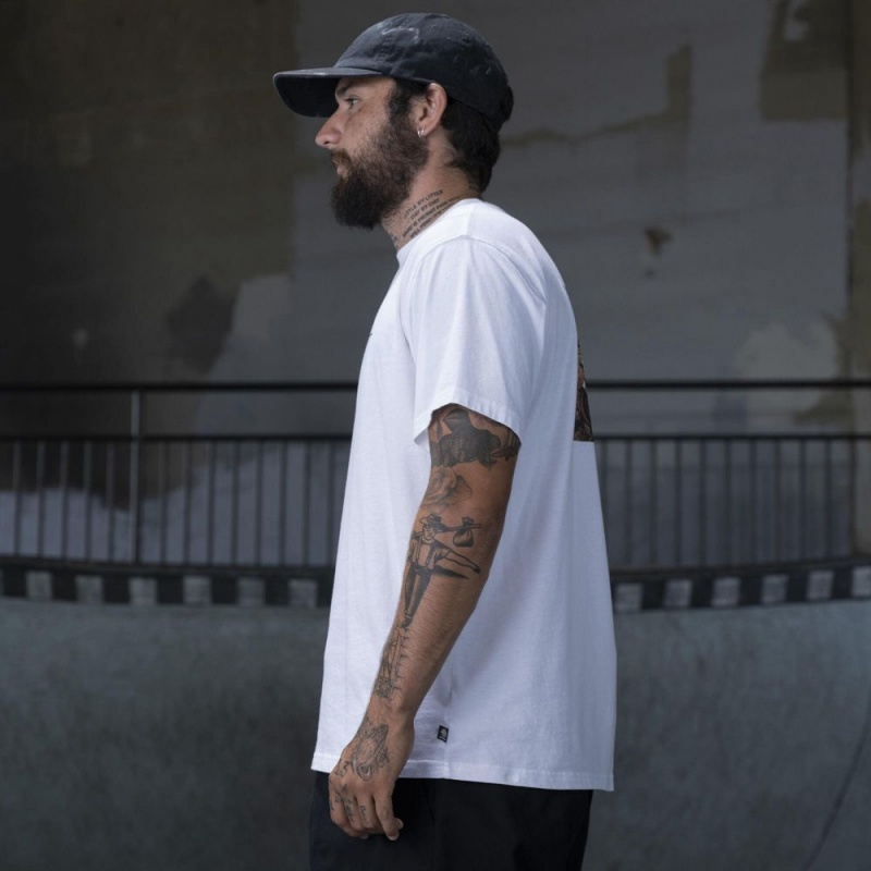 White Men's Dickies Ronnie Sandoval Photo T-Shirt | QOW250948