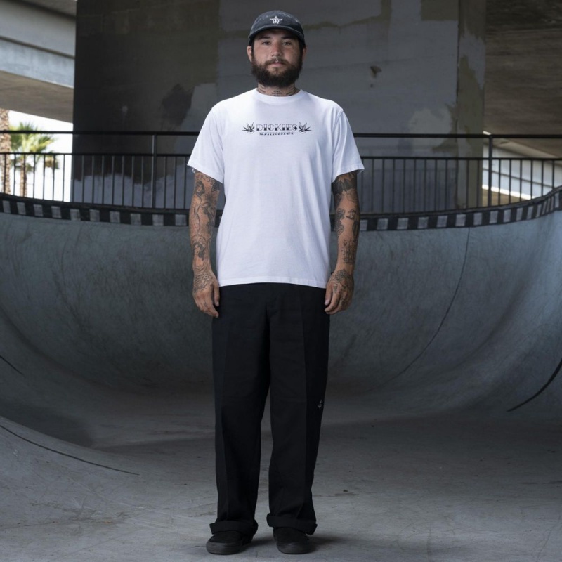 White Men's Dickies Ronnie Sandoval Photo T-Shirt | QOW250948