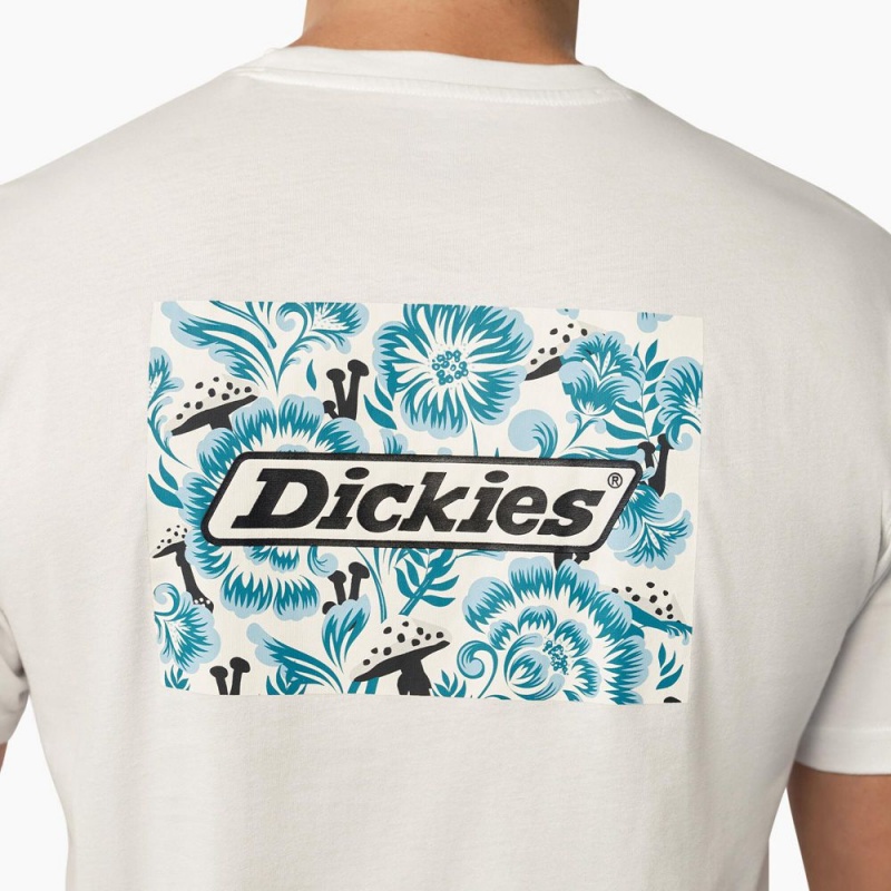 White Men's Dickies Roseburg Short Sleeve T-Shirt | TYB523784