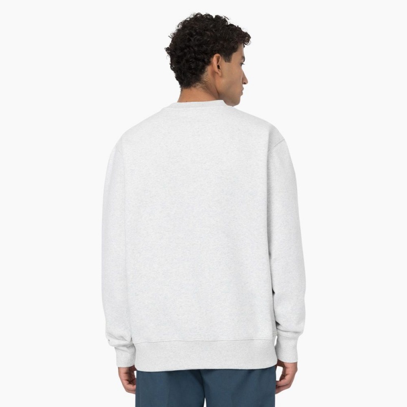 White Men's Dickies Summerdale Sweatshirt | CPD015243