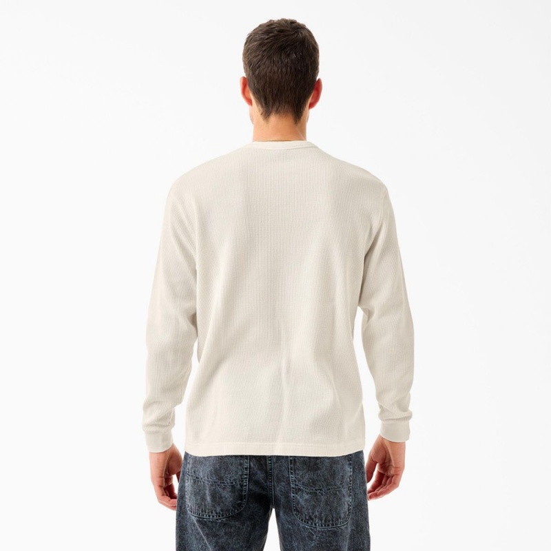 White Men's Dickies Tom Knox Thermal Shirt | BIZ210974