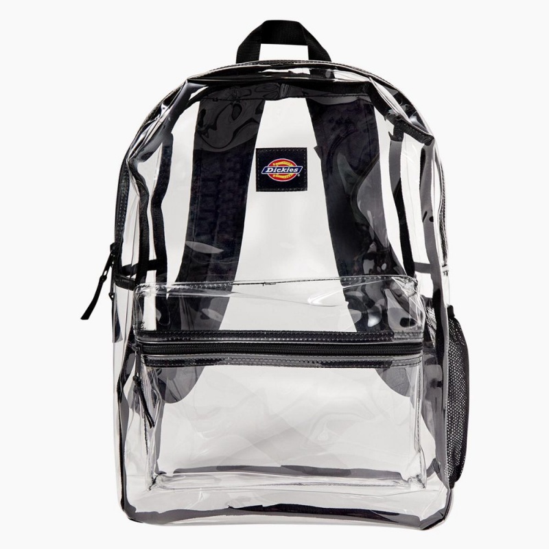 White Women\'s Dickies Essential Clear Backpack | DVY470135