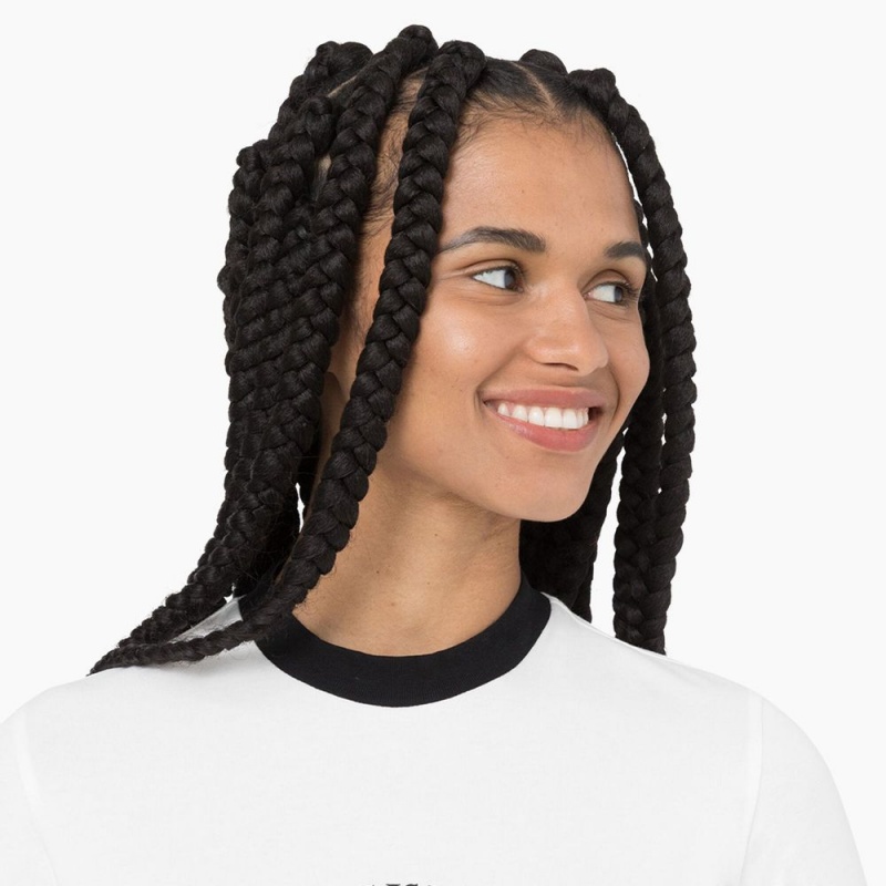 White Women's Dickies Warm Springs T-Shirt | JYB217865