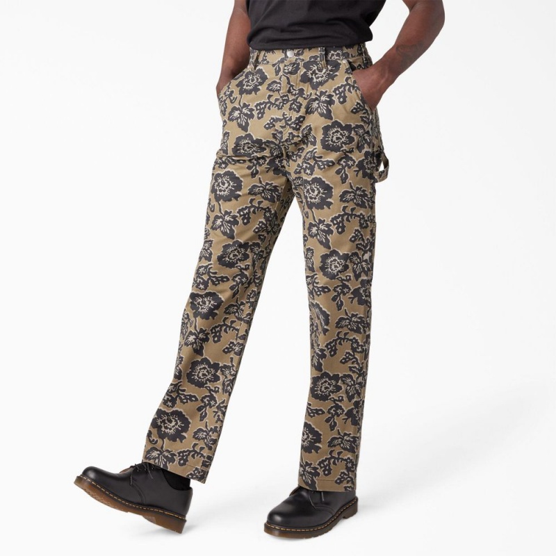 Yellow Men's Dickies Premium Collection Utility Pants | BTF451063