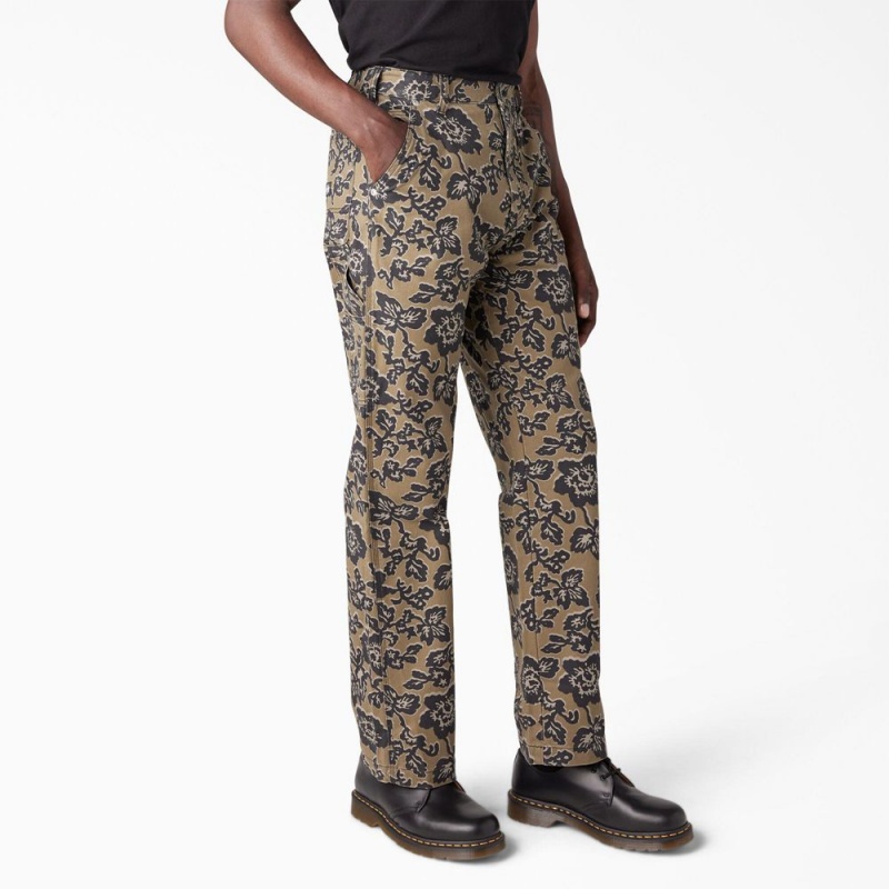 Yellow Men's Dickies Premium Collection Utility Pants | BTF451063