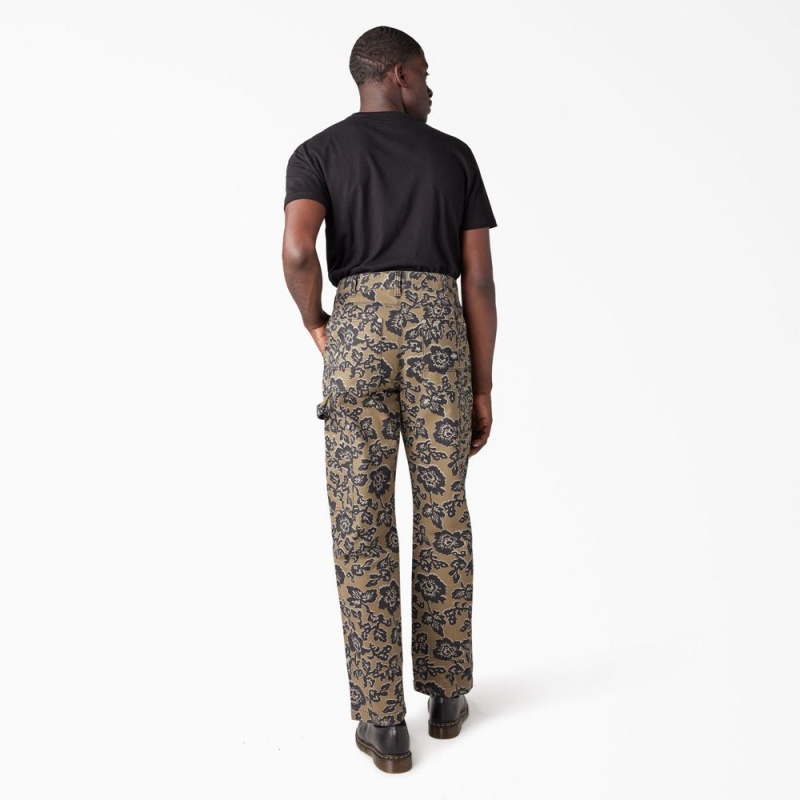 Yellow Men's Dickies Premium Collection Utility Pants | BTF451063